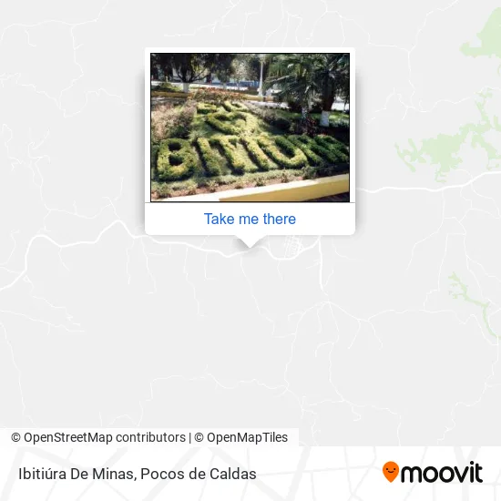 Ibitiúra De Minas map