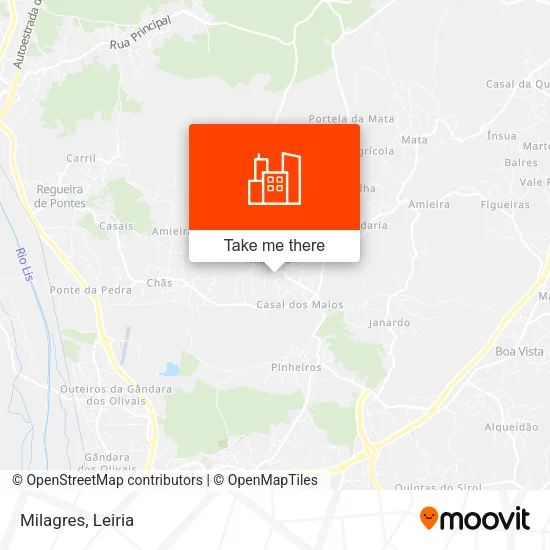 Milagres map