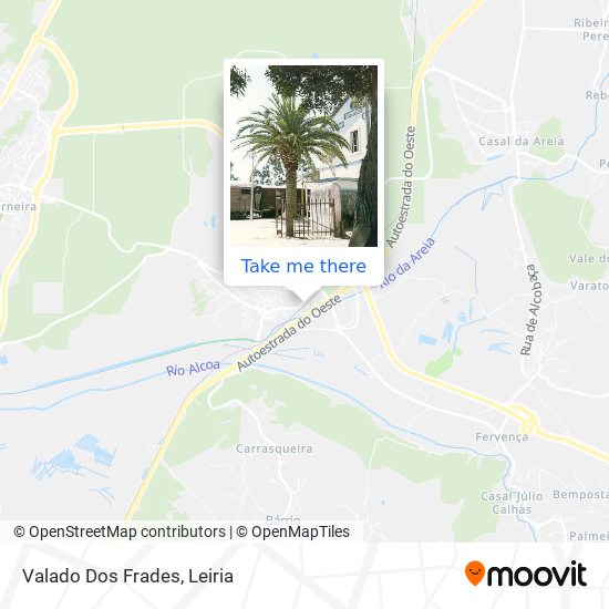 Valado Dos Frades mapa