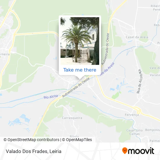 Valado Dos Frades map