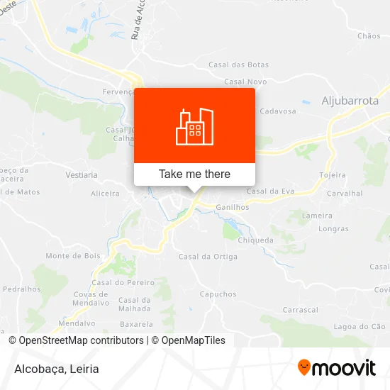 Alcobaça map