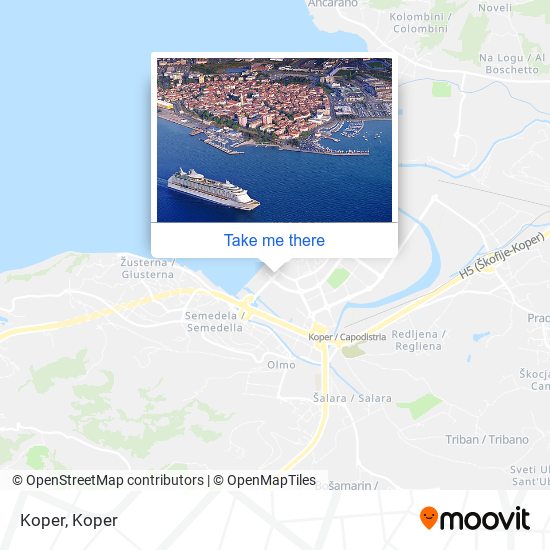 Koper map