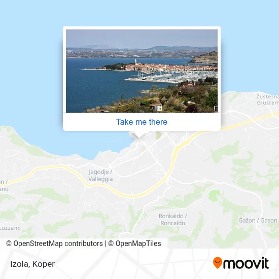 Izola map