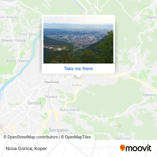 Nova Gorica map