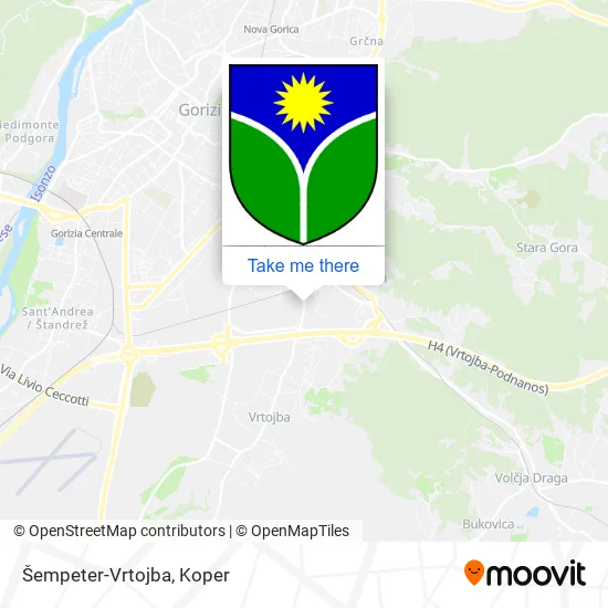 Šempeter-Vrtojba map