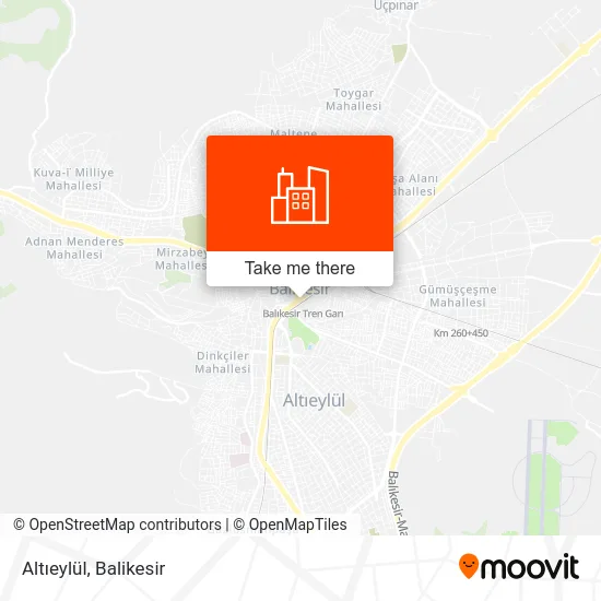 Altıeylül map