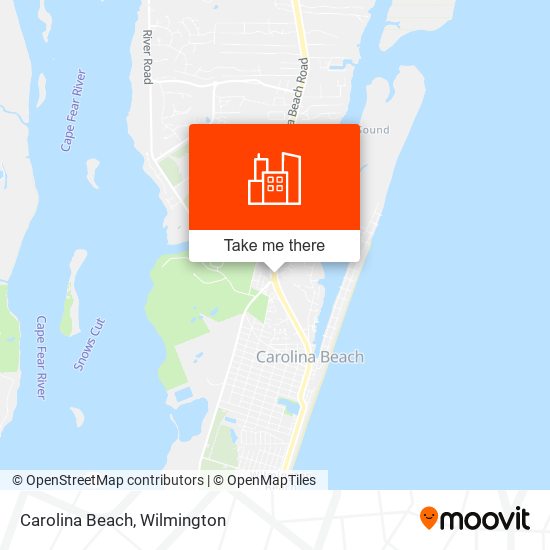 Mapa de Carolina Beach