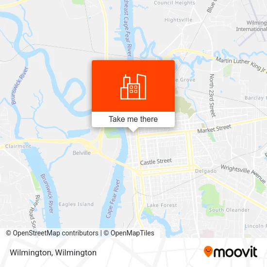 Wilmington map