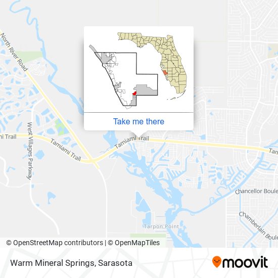 Mapa de Warm Mineral Springs