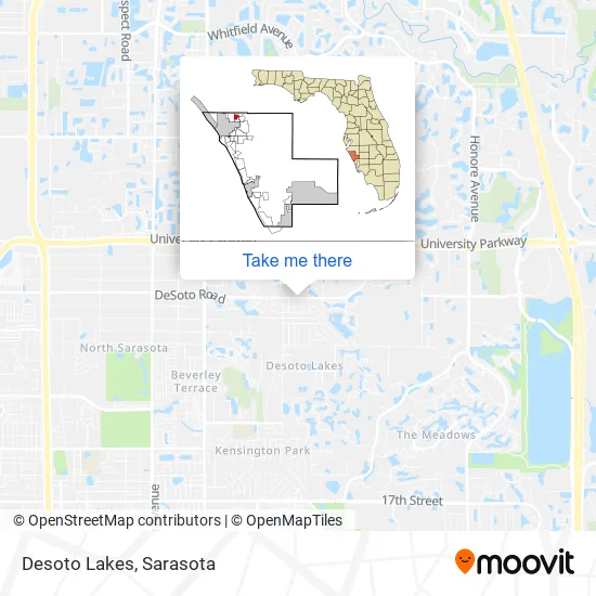 Desoto Lakes map