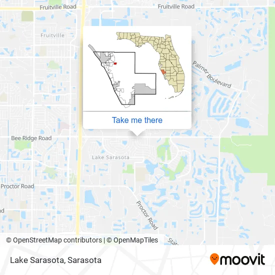 Lake Sarasota map