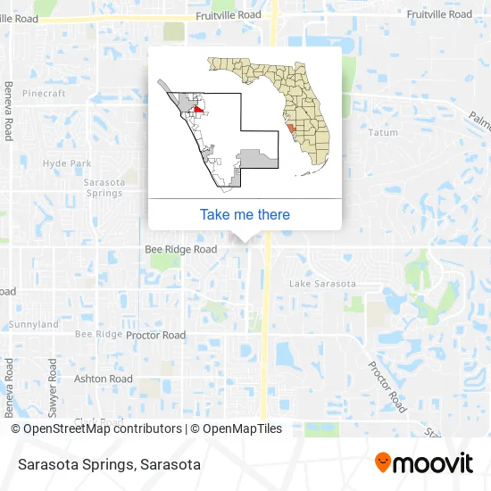 Sarasota Springs map