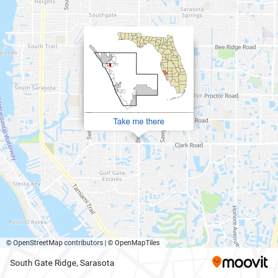 South Gate Ridge map
