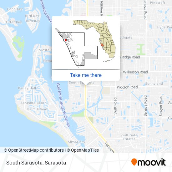 South Sarasota map