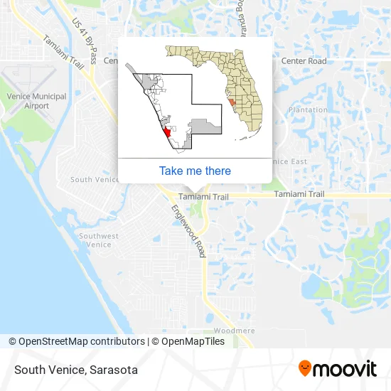 South Venice map