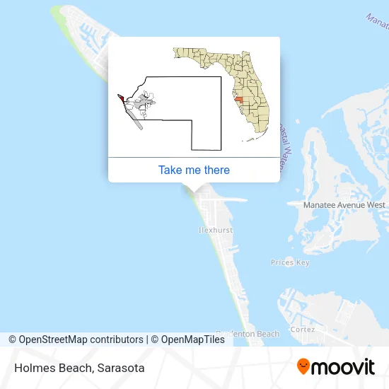 Holmes Beach map