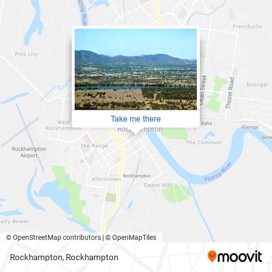 Mapa Rockhampton