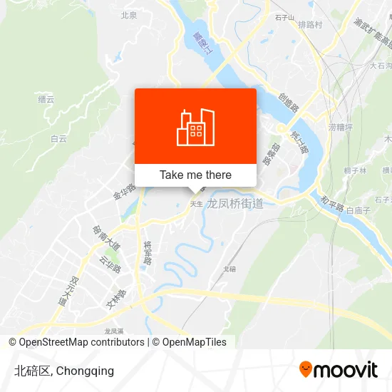 北碚区 map