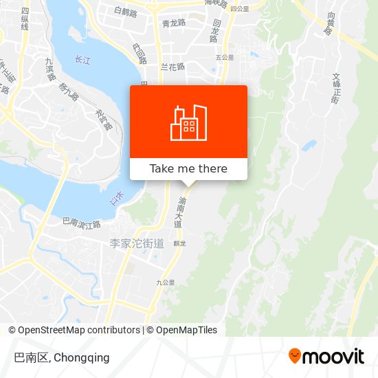 巴南区 map