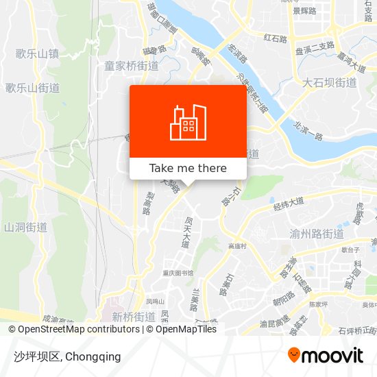 沙坪坝区 map