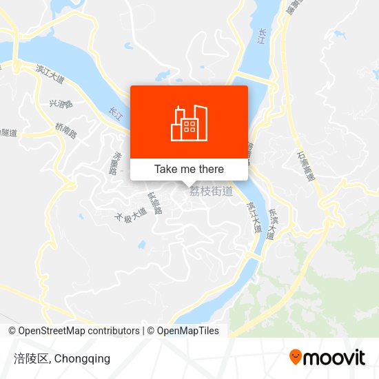 涪陵区 map
