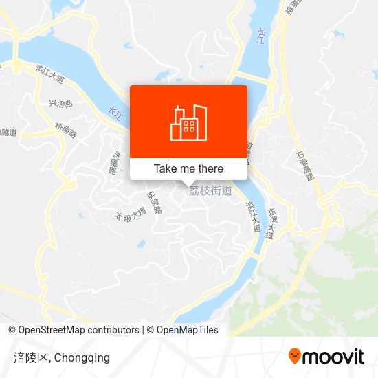 涪陵区 map