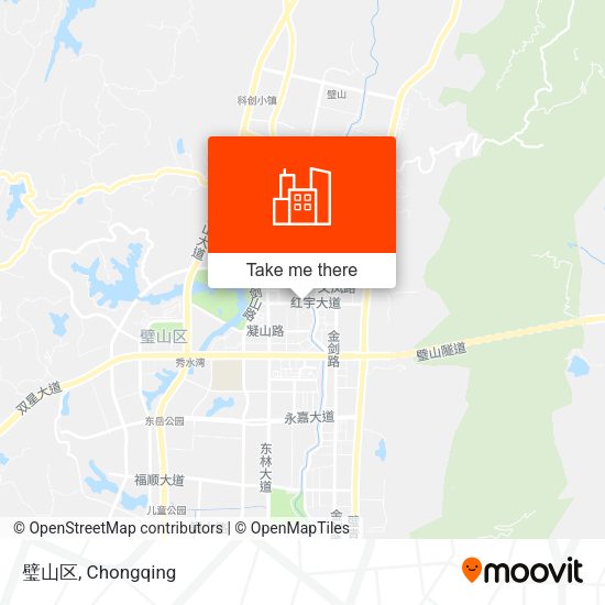 璧山区 map