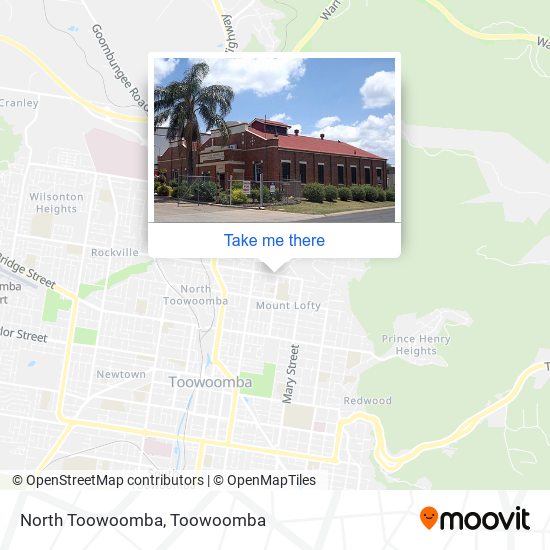 North Toowoomba map