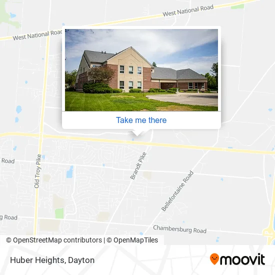 Huber Heights map