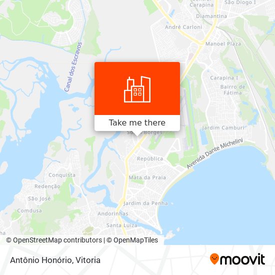 Antônio Honório map