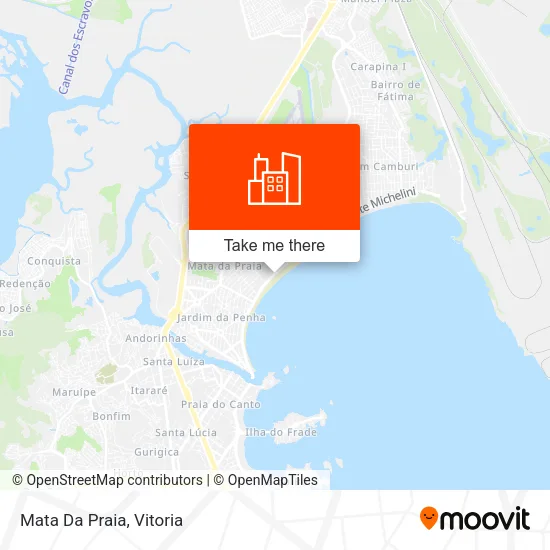 Mata Da Praia map