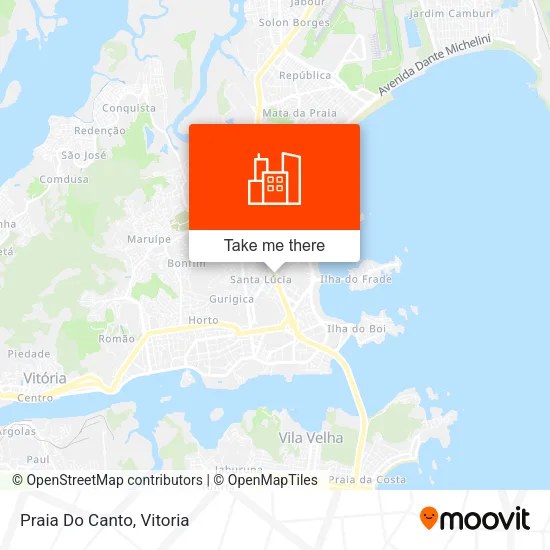 Praia Do Canto map