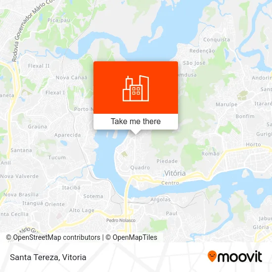 Santa Tereza map