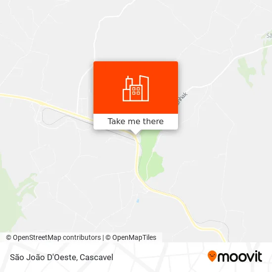 São João D'Oeste map