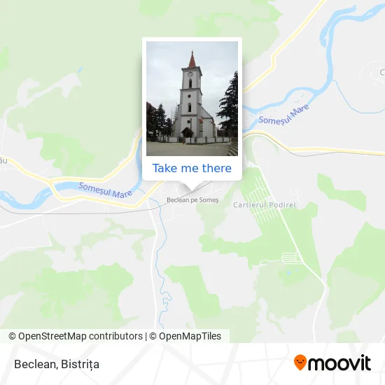 Beclean map