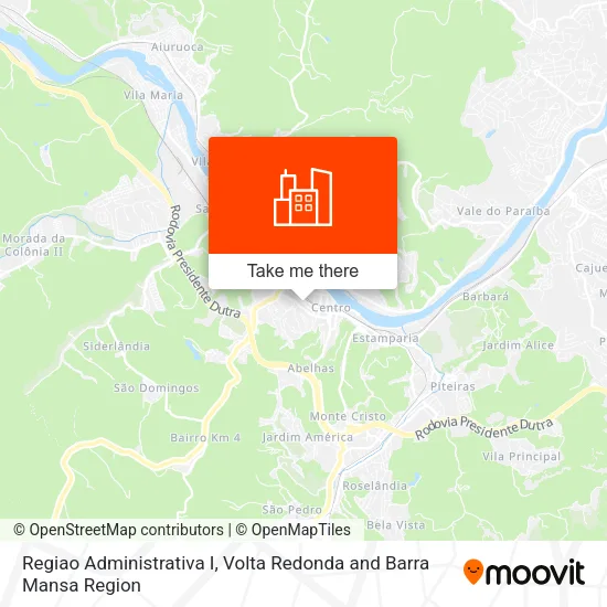 Regiao Administrativa I map