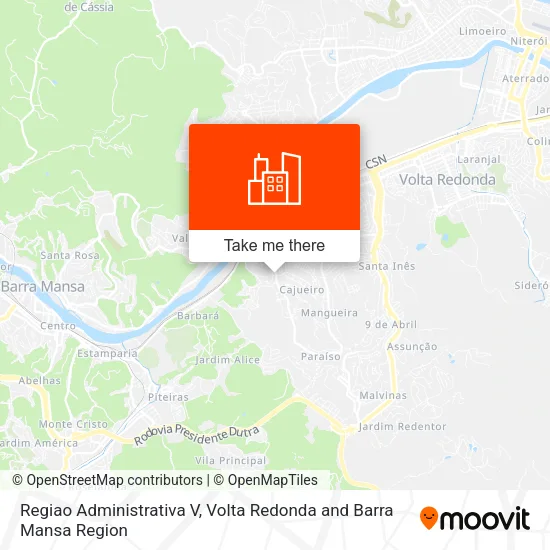 Regiao Administrativa V map