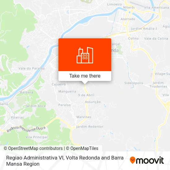 Regiao Administrativa VI map