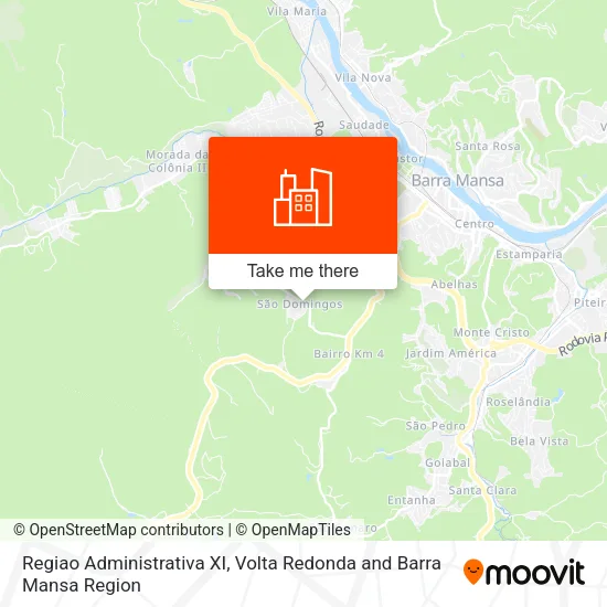 Regiao Administrativa XI map
