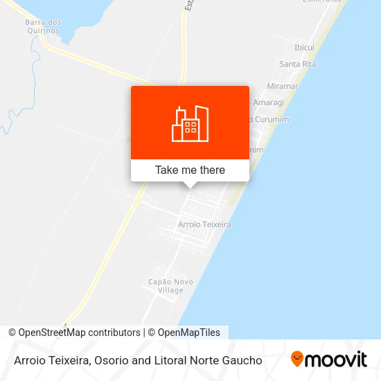 Arroio Teixeira map