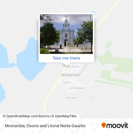 Mostardas map