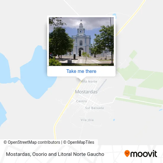 Mostardas map