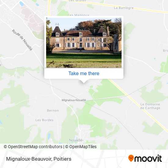 Mignaloux-Beauvoir map