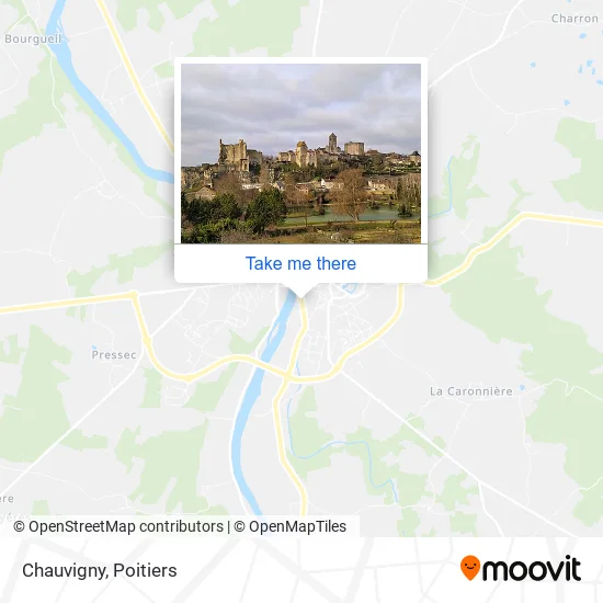 Chauvigny map