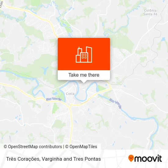 Três Corações map