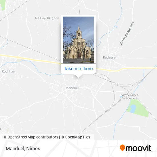 Manduel map