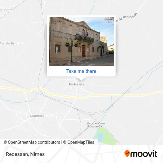 Redessan map