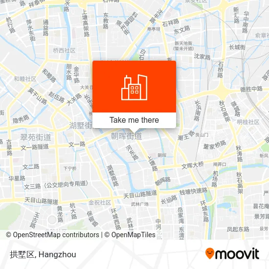 拱墅区 map