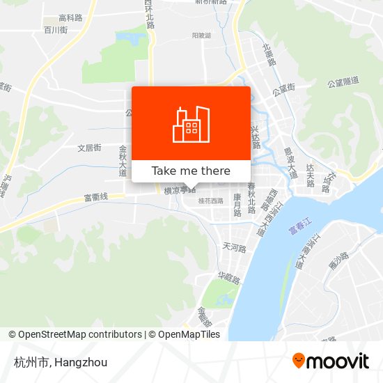 杭州市 map