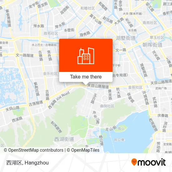 西湖区 map